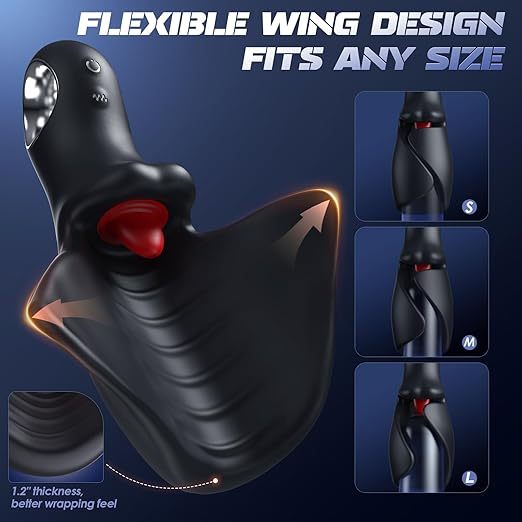 AI Smart APP Control 10 Licking & Vibrating Modes Glans Trainer