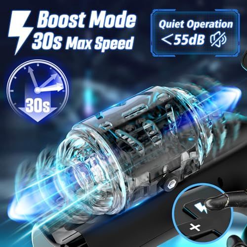 5 Speed & 10cm Thrusting Distance with Climax Mode Automatic Male Stroker with Phone Stand