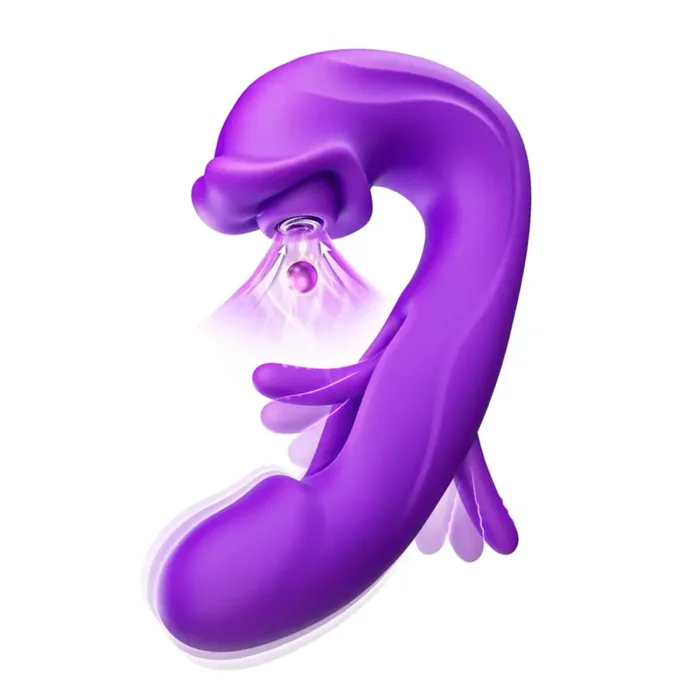 APP Control G-spot Women Sex Toy with 7 Flapping Vibrating & 7 Sucking Modes