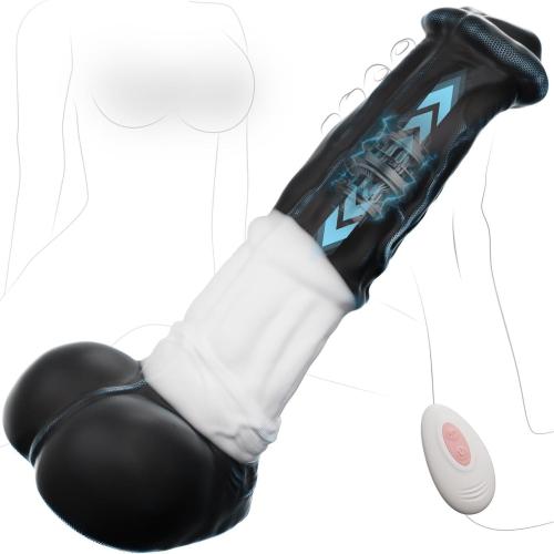 12 Inch Horse Dildo for Vagina Anal Stimulation With 3 Thrusting & 10 Vibrations Modes