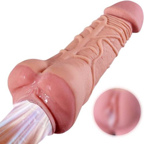 Realistic Dildo Male Penis Sleeve With Penetrable Pee-Hole & Anus