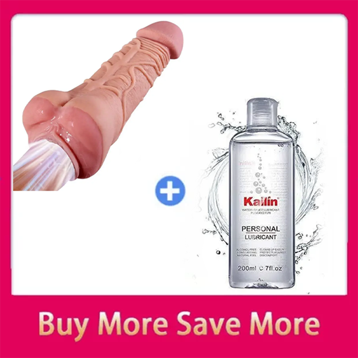 Realistic Dildo Male Penis Sleeve With Penetrable Pee-Hole & Anus