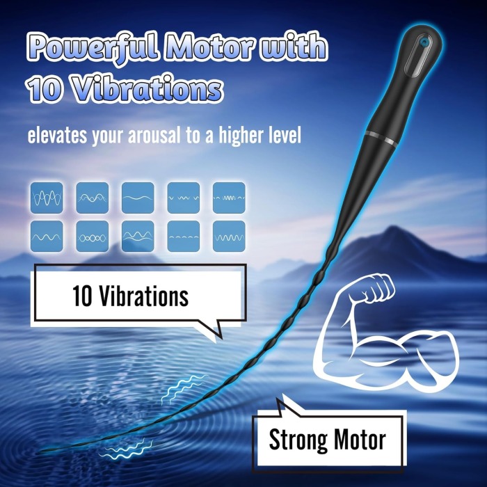 Hellofuntoys™ Flexible Silicone Cock Dilator for Beginner & BDSM Play