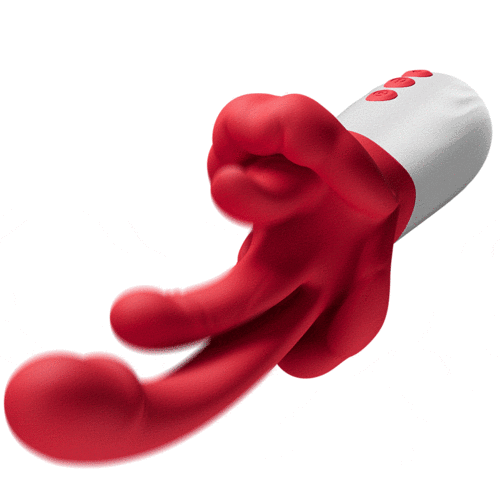 Hellofuntoys™ 5 Rhythmic Swings and 10 Tongue Vibrator Heating Mode 5 in 1 Rose Sex Toy