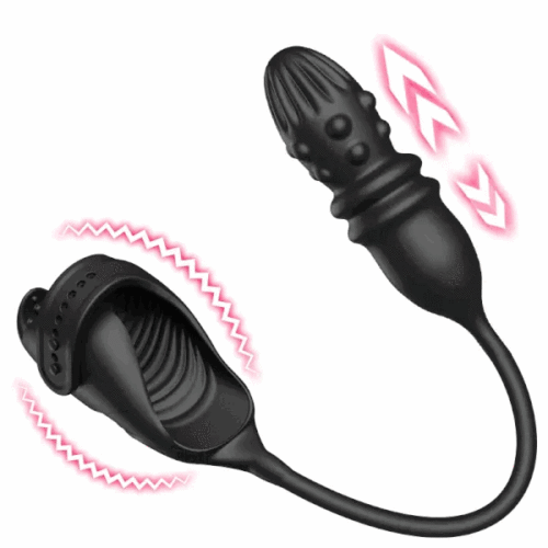 Hellofuntoys™ 7 Thrusting 7 Vibrating Prostate Massager & Penis Vibrator For Men Couple Sex Toy