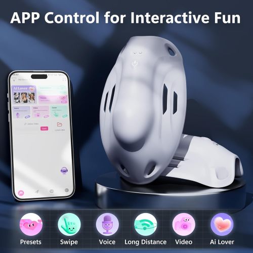 Hellofuntoys™ Wearable Penis Training Vibrator with 9 Speeds & AI Smart APP Control