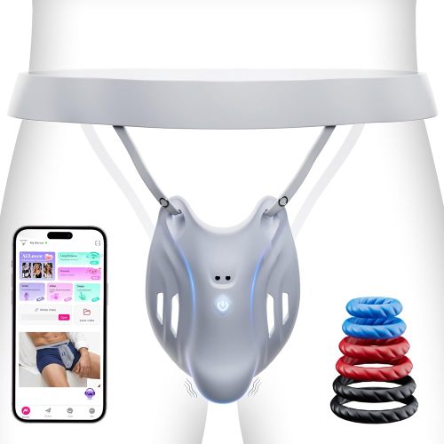 Hellofuntoys™ Wearable Penis Training Vibrator with 9 Speeds & AI Smart APP Control