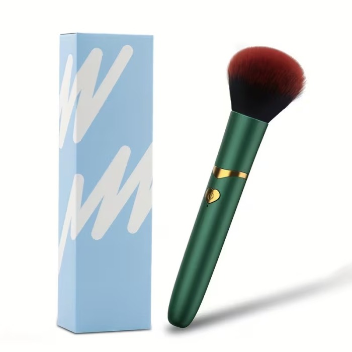 Vibrating Makeup Brush with Detachable Bullet Vibrator