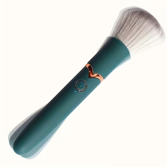 Vibrating Makeup Brush with Detachable Bullet Vibrator