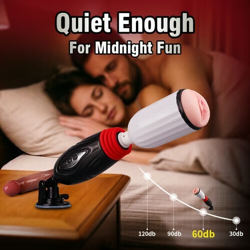 Hellofuntoys™ 2 in 1 Thrusting Heating Sex Machine with Remote Control