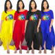 Loose Fashion Short Sleeve Offset Foreign Trade Dress Women SD0017