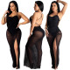 Sexy mesh gown dress SMN3156