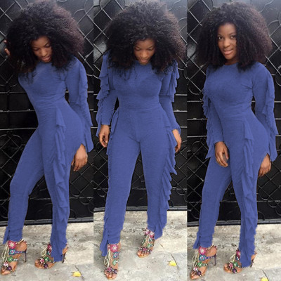 Online Wholesale Clothing Flutter Bodycon Women Jumpsuit ML7133