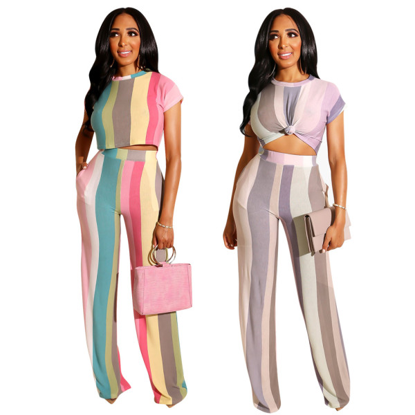 New Design Multicolor Two-Piece Women Sets QQM3732