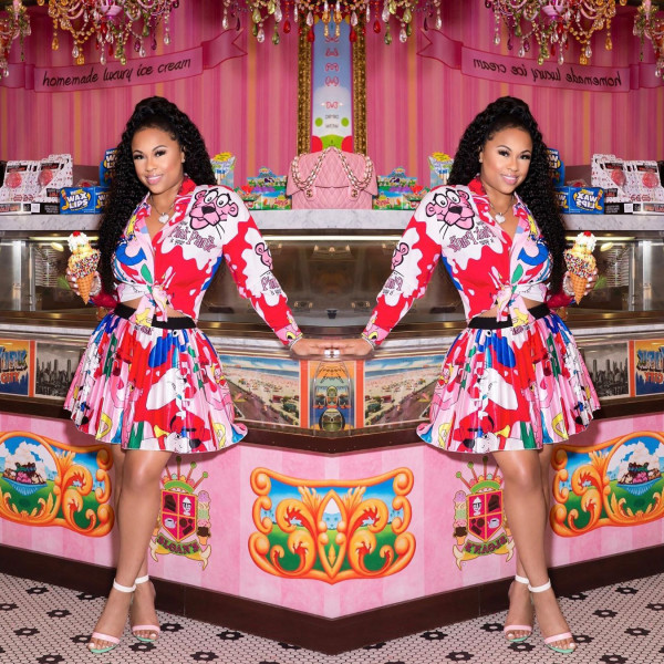 Cartoon Printing Sets Long Sleeve Shirt Pleated Skirt SDD9155