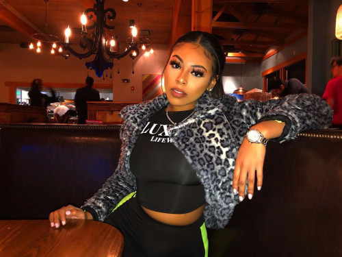 Sports Letter Printed Round Neck Long Sleeves Mini Top With Trousers Two Piece Set FF1042
