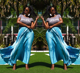 Leisure High Waist Pleated Long Skirts For Wholesale LA3102