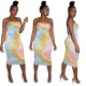 Factory Price Slim Bodycon Strapless Women Dress AA5069