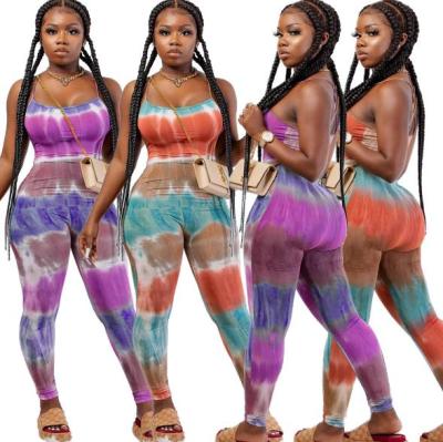 Sexy cute slag dyed jumpsuit HY5152