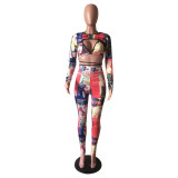 Women\'s Sexy Hollow Bandage Leggings FM1197