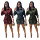 Womens stretch slim PU leather skirt TRS1075