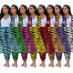 Long sleeve zebra print set DM136