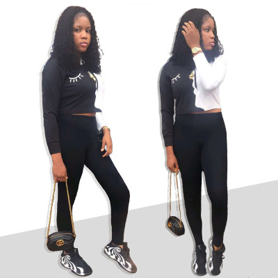 Casual Running Suits Hooded T-Shirt Tight Leggings OG9051