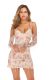 Unique Sequins Patchwork Condole Belt Mini Dress YYM19016