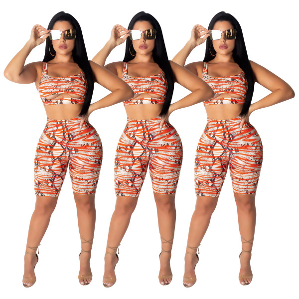 Wholesale Summer Polyester Short Suits For Women SDD9132