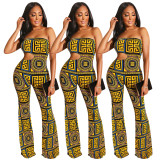 Euramerican Thin Dew Shoulder Bodycon Jumpsuit ED8102