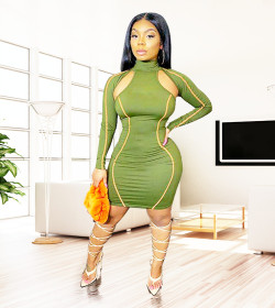 Dress sexy nightclub ladies bag hip skirt WM815