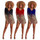 Sequins Trendy Female Long Sleeved Bodycon Dress For Party Q371