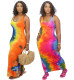 Fashion tie-dye plus size sexy dress H1352