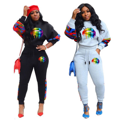 Long Sleeve Hoodie Women Sport Pants Casual Outfits LYY9223