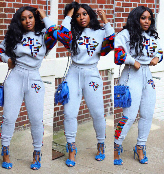 Sport Two-Piece Digital Printing Warm Outfits For Wholesale HG5305