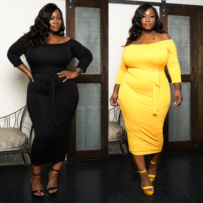 Sexy strappy collar dress YF1032