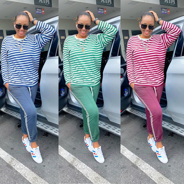 Retro casual sports suit TK6035