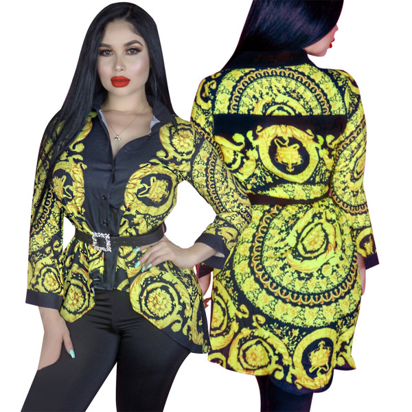 New Design Spring Long Sleeves Women Shirt YZ1689