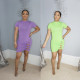 Summer new product solid color bow temperament dress BNY9225