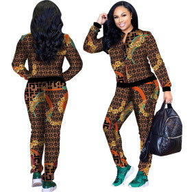 Digital Printing Two Pieces Tracksuits SMR3001