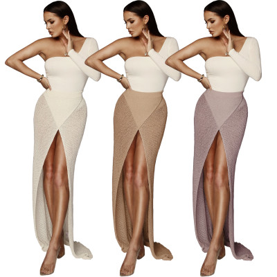 Wholesale Price Summer Beach Kniting Long Skirts ZS038