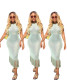 Hot Perspective Clubwear Sleeveless Dress With Tassel DF0660