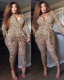 Leopard-print pants for women in explosive suits DM039