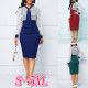 Fashion Lace Patchwork 3 Colors High Waist Pencil Dress ZE00695