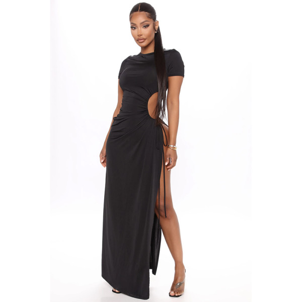 Women's sexy nightclub fashion slit lace dress SH7198