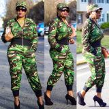 Online Sale Leisure Long Style 2 Pieces Camouflage Outfits S6190