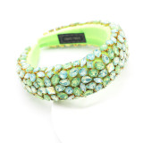 Baroque Geometric Wide-Brimmed Color Ciamond Prom Catwalk Hair Accessory JB7691456