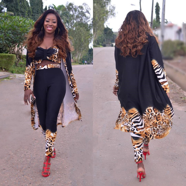3 Pieces Sets Leopard Strapless Tops+Long Coats+Leggings MR158