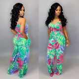 Sexy fashion suspender V-neck jumpsuit SMR95701
