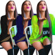 Stylish Women SeeThrough 3 Colors Loose Short Dress F8216